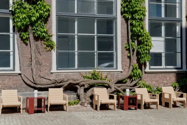 HAY Terrassenmöbel | Tische^Crate Beistelltisch, 49,5 x 49,5 cm, Rostrot