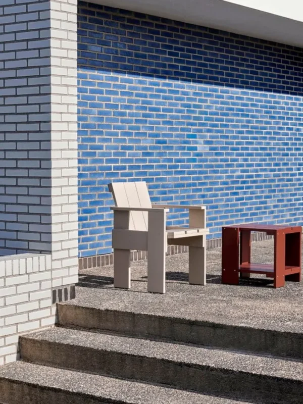 HAY Terrassenmöbel^Crate Esszimmerstuhl, Londoner Nebel