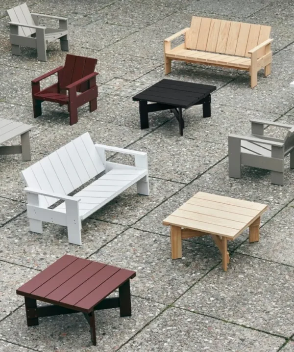 HAY Terrassenmöbel^Crate Loungesessel, Londoner Nebel