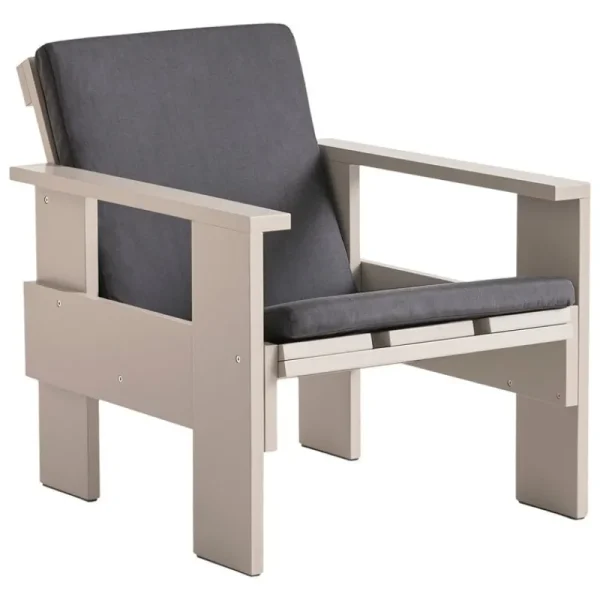 HAY Terrassenmöbel^Crate Loungesessel, Londoner Nebel