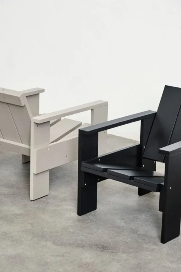 HAY Terrassenmöbel^Crate Loungesessel, Londoner Nebel