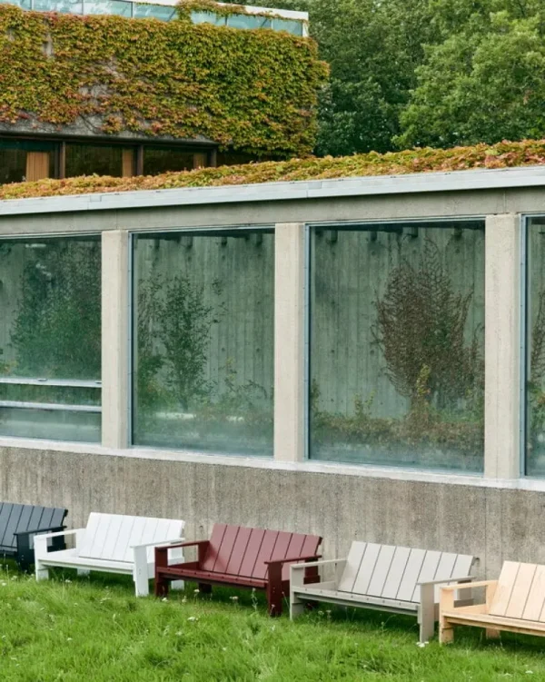 HAY Terrassenmöbel^Crate Loungesofa, Rostrot