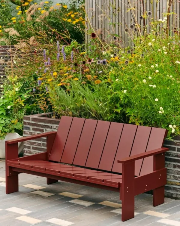 HAY Terrassenmöbel^Crate Loungesofa, Rostrot