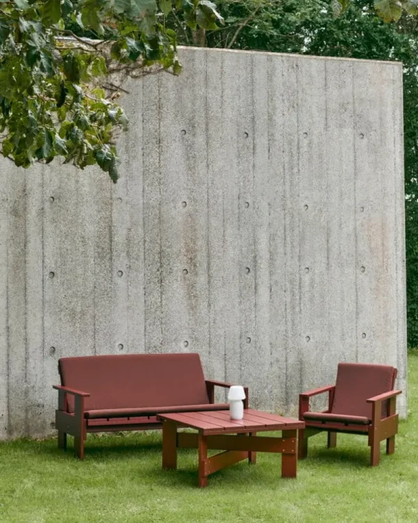 HAY Terrassenmöbel^Crate Loungesofa, Rostrot
