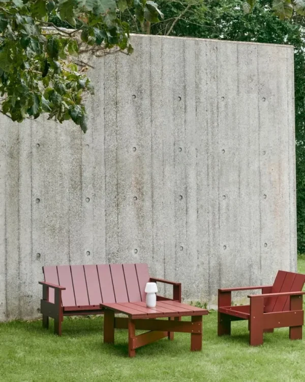 HAY Terrassenmöbel^Crate Loungesofa, Rostrot