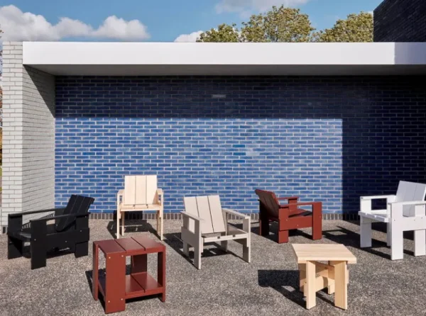 HAY Terrassenmöbel | Tische^Crate Low Tisch, 45 x 45 cm, Rostrot
