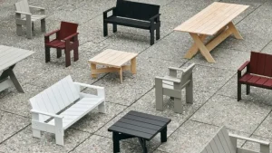 HAY Terrassenmöbel | Tische^Crate Tisch, niedrig, 75,5 x 75,5 cm, Kiefer lackiert