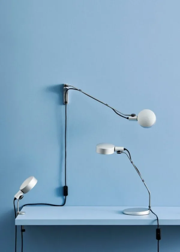 Tom Dixon Wandleuchten | Tischlampen-HAY Cupola Klemmleuchte, klar eloxiertes Aluminium