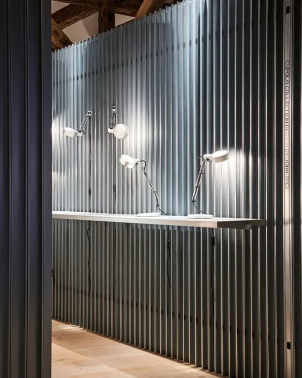 Tom Dixon Wandleuchten | Tischlampen-HAY Cupola Klemmleuchte, klar eloxiertes Aluminium
