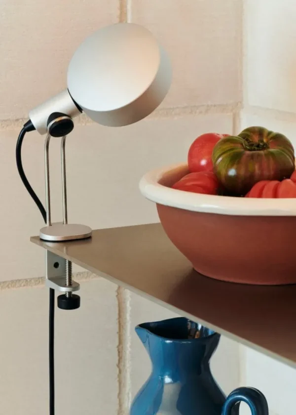 Tom Dixon Wandleuchten | Tischlampen-HAY Cupola Klemmleuchte, klar eloxiertes Aluminium