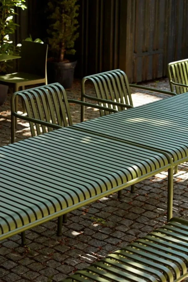 HAY Terrassenmöbel^Esstischstuhl Palissade, olivgrün