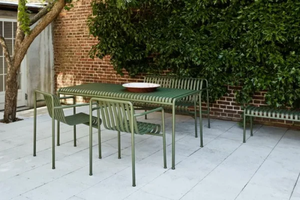 HAY Terrassenmöbel^Esstischstuhl Palissade, olivgrün