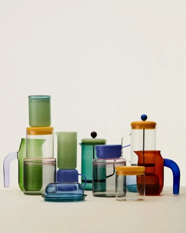 HAY Karaffen Und Krüge^French Press Brewer, klar – Gelb
