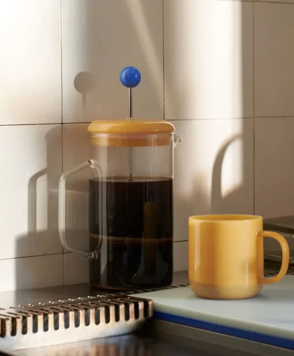 HAY Karaffen Und Krüge^French Press Brewer, klar – Gelb