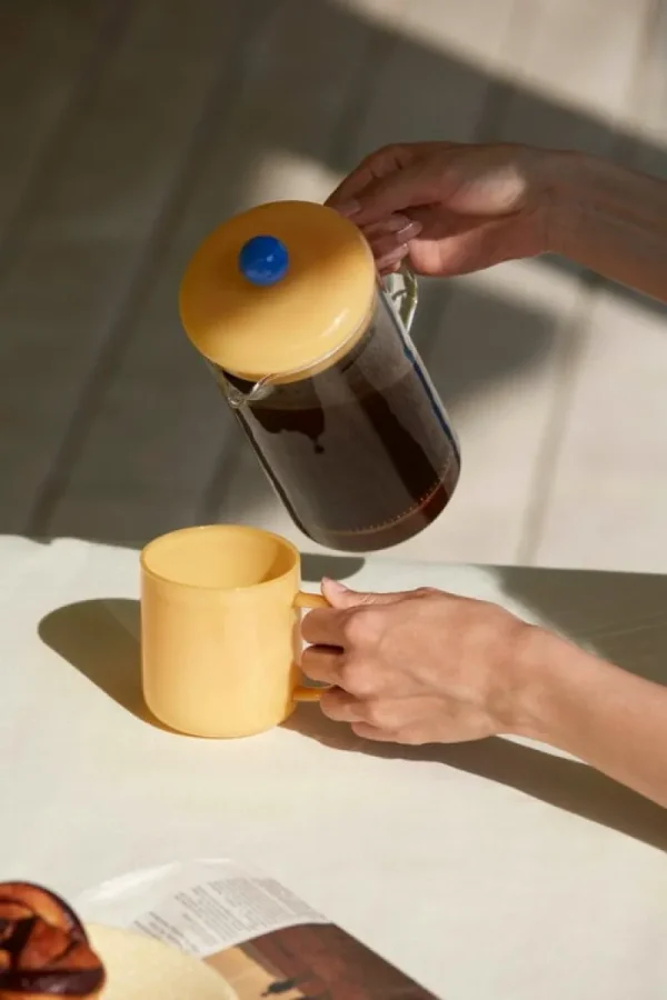HAY Karaffen Und Krüge^French Press Brewer, klar – Gelb