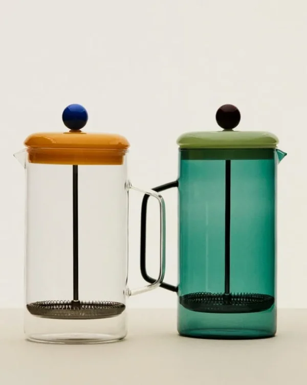 HAY Karaffen Und Krüge^French Press Brewer, klar – Gelb