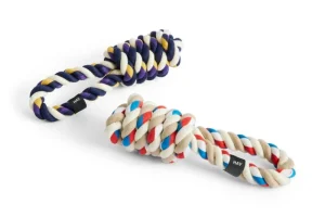 HAY Haustiere^Dogs Spielseil, Blau - Violett - Ockergelb