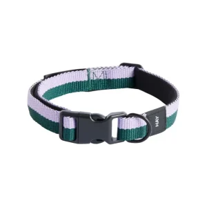 HAY Haustiere^Hundehalsband, glatt, S-M, Lavendelfarben - Grün