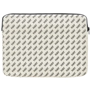 HAY Taschen^Logo Laptop-Hülle, Schwarz