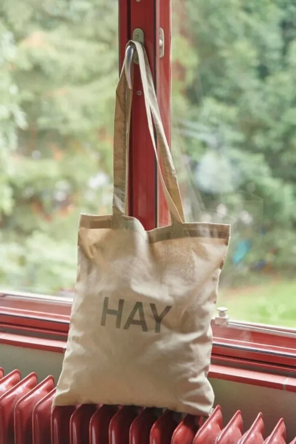 HAY Taschen^Logo-Tragetasche, Olivgrün