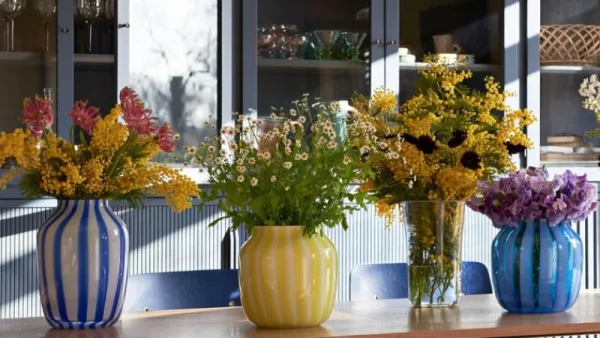 HAY Vasen-Juice Vase, hoch, blau