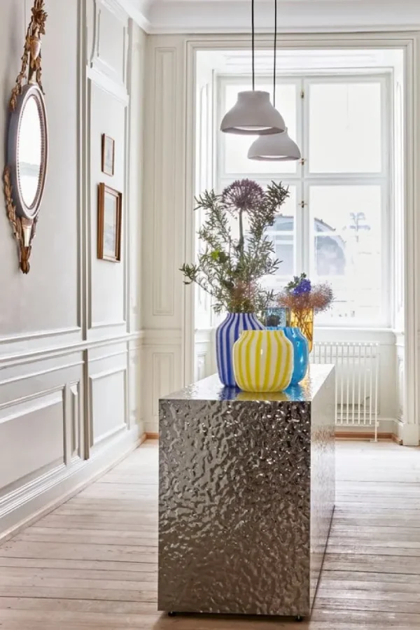 HAY Vasen-Juice Vase, hoch, blau