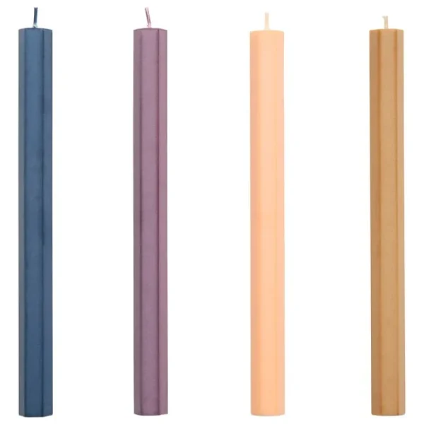 Normann Copenhagen Kerzen Und Kerzenhalter-HAY Kerze Hexagon, 4 Stück, dunkel