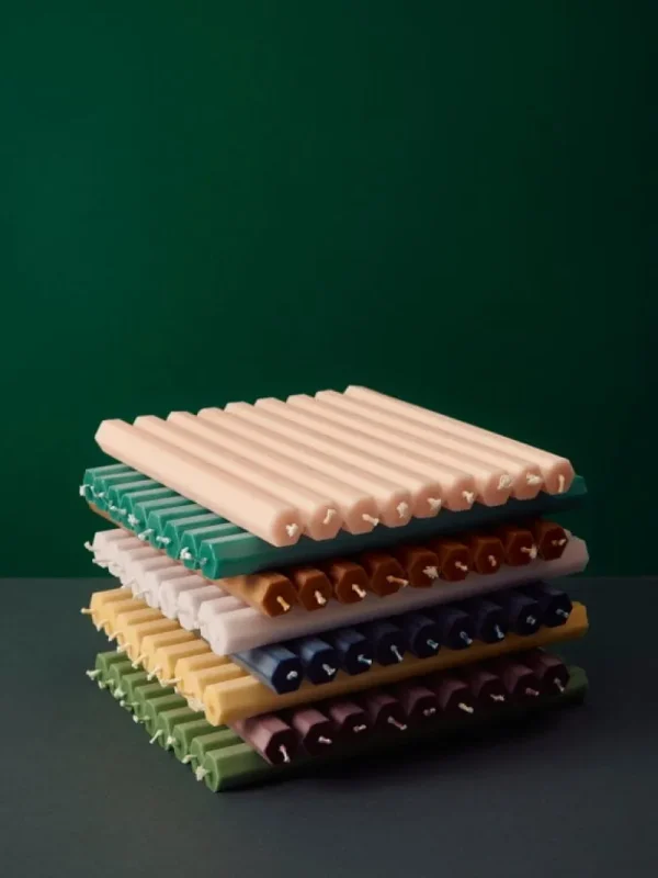 Audo Copenhagen Kerzen Und Kerzenhalter-HAY Kerze Hexagon, nougat