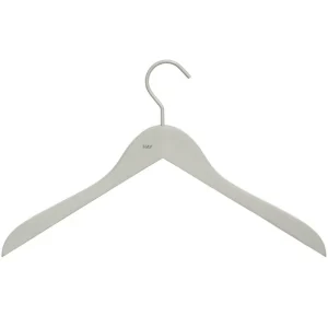 HAY Garderoben Und Kleiderbügel^Kleiderbügel Soft schmal, grau, 4 Stück