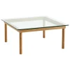 HAY Tische-Kofi Tisch, 80 × 80 cm, Eiche lackiert - Klarglas