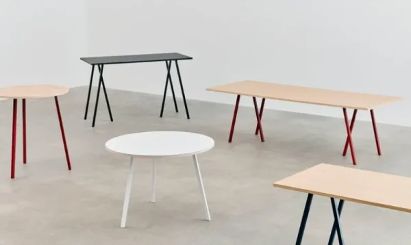 Carl Hansen & Su00f8n Tische-HAY Loop Stand Rahmen, 2 Stück, schwarz
