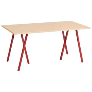 Audo Copenhagen Tische-HAY Loop Stand Tisch, 160 cm, Kastanienrot - Eiche lackiert