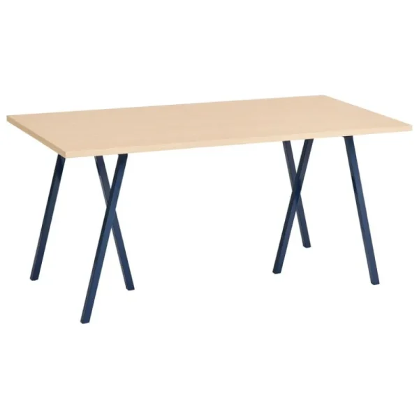 Muuto Tische-HAY Loop Stand Tisch, 160 cm, Tiefblau - Eiche lackiert