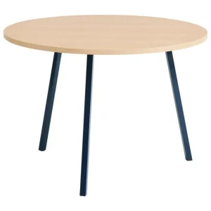 Frama Tische-HAY Loop Stand Tisch, rund, 105 cm, Tiefblau - Eiche lackiert