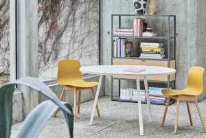 Design House Stockholm Tische-HAY Loop Stand Tisch, rund, 120 cm, weiß