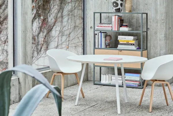 Design House Stockholm Tische-HAY Loop Stand Tisch, rund, 120 cm, weiß