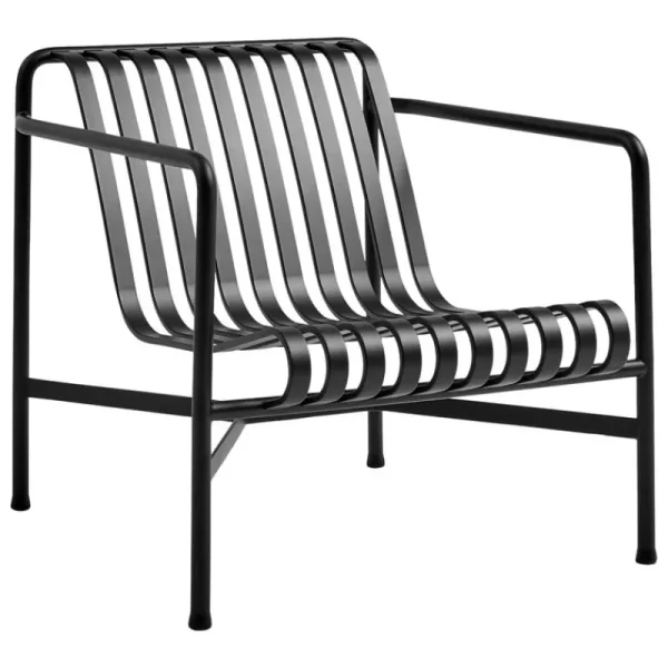 HAY Terrassenmöbel^Loungesessel Palissade, niedrig, anthrazit