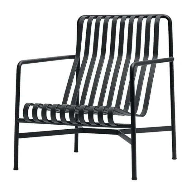 HAY Terrassenmöbel^Loungesessel Palissade, hoch, anthrazit