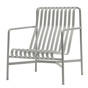 HAY Terrassenmöbel^Loungesessel Palissade, hoch, himmelgrau