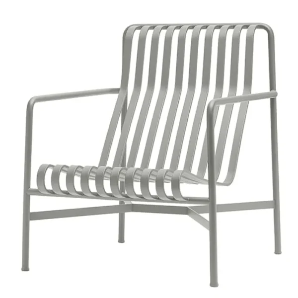 HAY Terrassenmöbel^Loungesessel Palissade, hoch, himmelgrau
