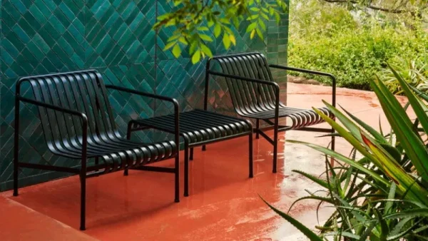 HAY Terrassenmöbel^Loungesessel Palissade, niedrig, anthrazit