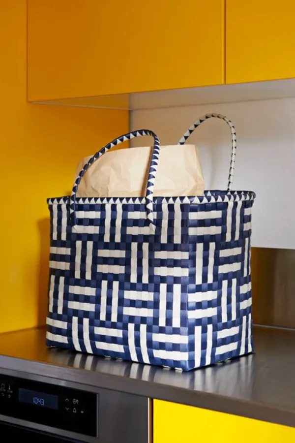 HAY Taschen^Maxim Tasche, L, Blau – Sandfarben