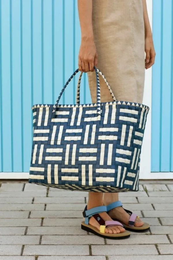 HAY Taschen^Maxim Tasche, L, Blau – Sandfarben