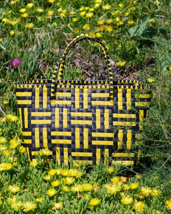 HAY Taschen^Maxim Tasche, L, Gelb – Schwarz