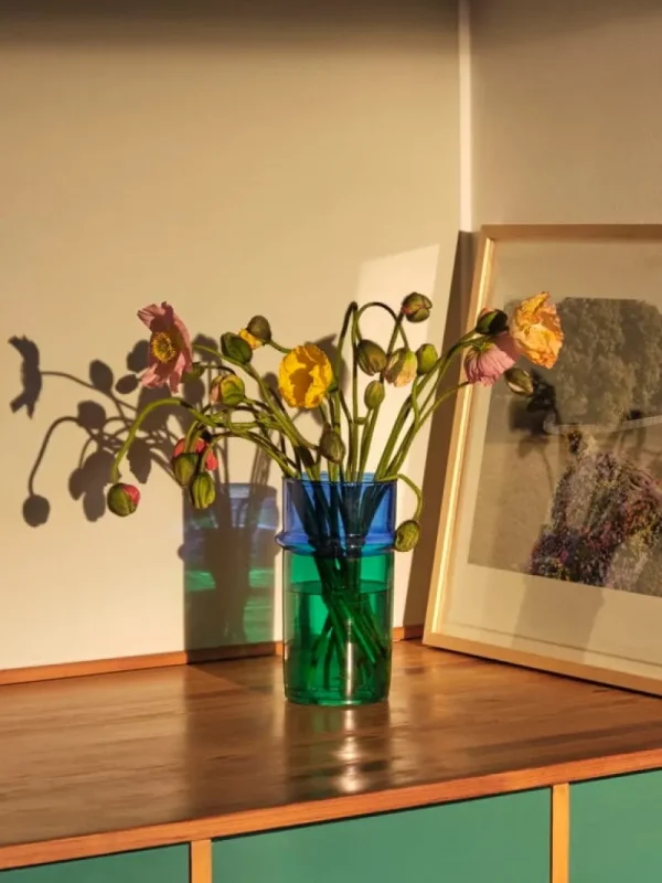 Fundamental Berlin Vasen-HAY Moroccan Vase, L, Blau – Grün