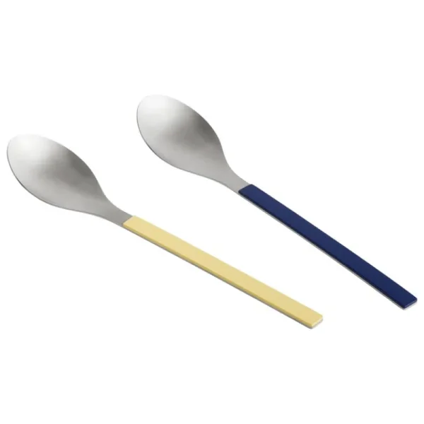 HAY Servierutensilien | Besteck^MVS Servierlöffel, 2er-Set, Dunkelblau und Gelb
