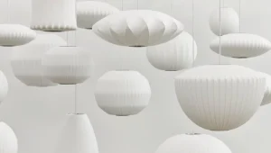 HAY Deckenleuchten-Nelson Angled Sphere Bubble Pendelleuchte, S