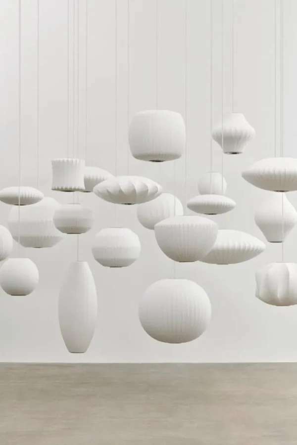 HAY Deckenleuchten-Nelson Angled Sphere Bubble Pendelleuchte, L