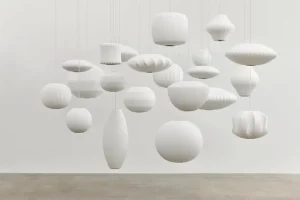 HAY Deckenleuchten-Nelson Angled Sphere Bubble Pendelleuchte, L