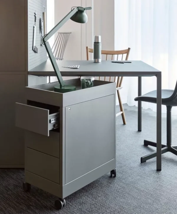 Normann Copenhagen Aufbewahrungsmöbel-HAY New Order B Rollcontainer, hellgrau